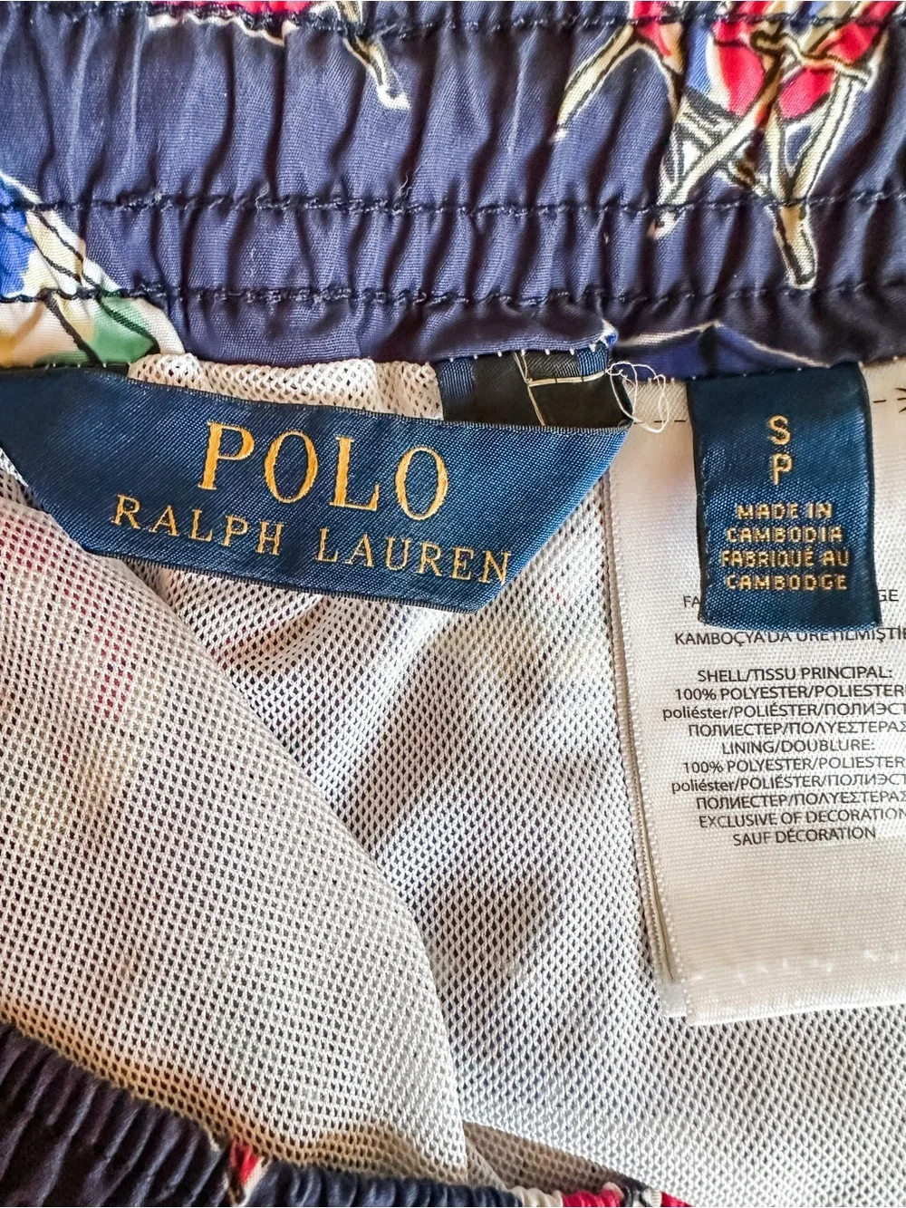 Polo by Ralph Lauren Navy Floral Swim Trunks